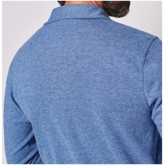 Faherty Legend Sweater Shirt Washed Blue Twill size M medium button up flannel - Picture 4 of 10